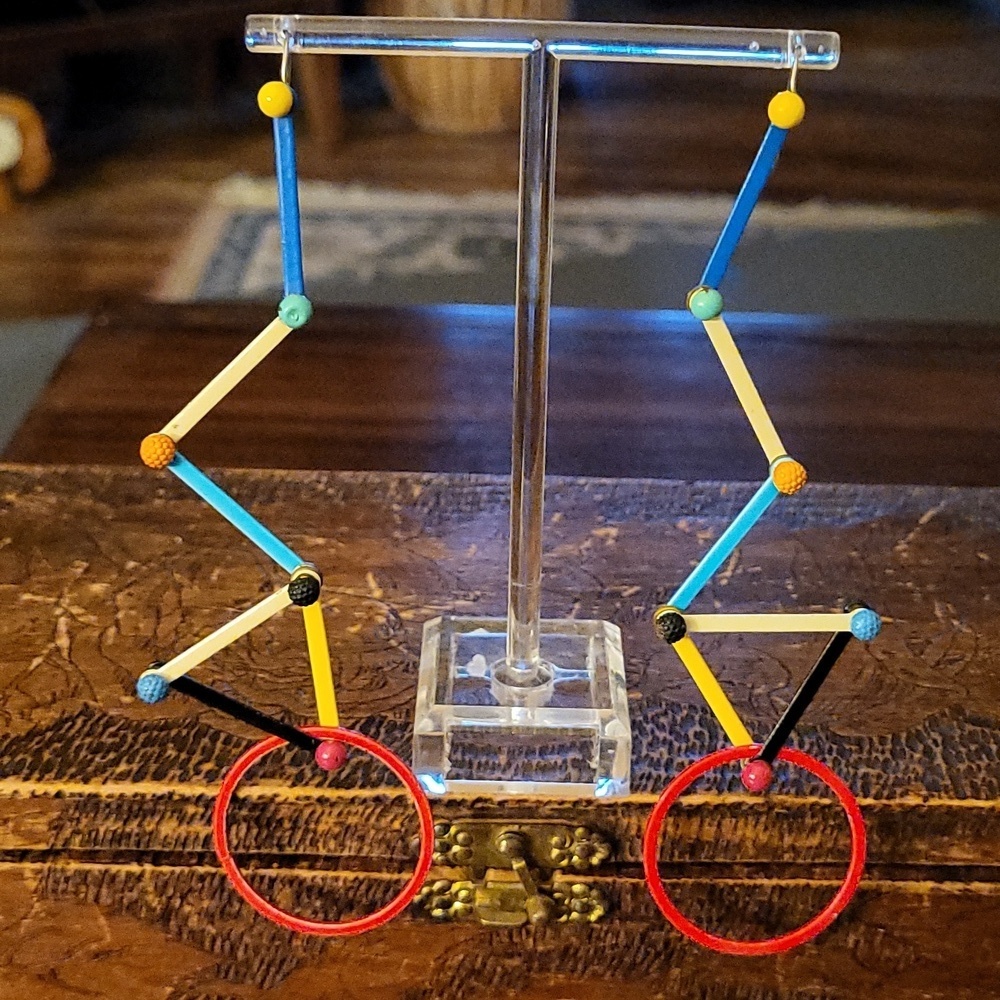 Eve Kaplin Vintage 80s Geometric Earrings